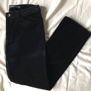 Gap Black Velvet Boot Cut Jeans- 8R